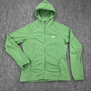 The North Face Fleece Jacket Womens Large TKA 100 Mezzaluna Hoodie Full Zip
